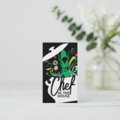 料理ポットフレーバーシェフケータリングビジネスca 名刺 (スタンド正面)