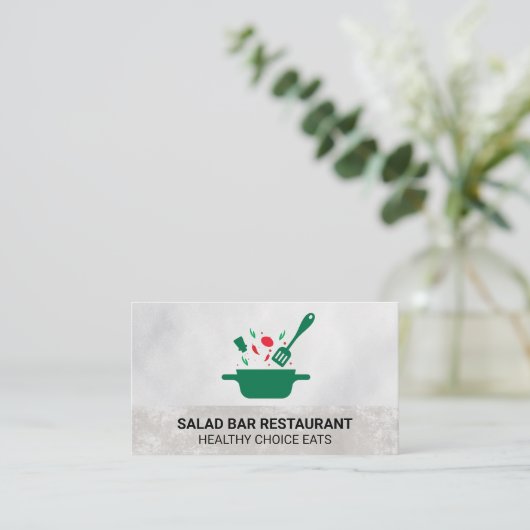 料理ポットヘラ 名刺 (スタンド正面)