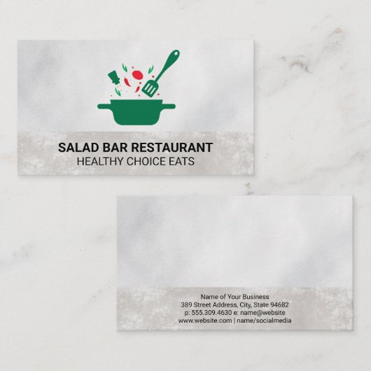 料理ポットヘラ 名刺 (正面/裏面)