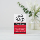 料理ポット大きなカーリースチームシェフケータリングブシン… 名刺 (スタンド正面)