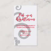 料理ポット大きなカーリースチームシェフケータリングブシン… 名刺 (裏面)