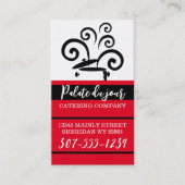 料理ポット大きなカーリースチームシェフケータリングブシン… 名刺 (正面)