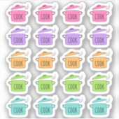 料理ポット料理及び製粉プランナー シール (正面)