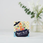 料理ポット破裂香アロマスシェフケータリング料理 スクエア名刺 (スタンド正面)