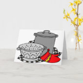 料理ポット&ストレーナー カード (黄色い花)