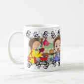 料理マザーソンハッピーディームフード コーヒーマグカップ (左)