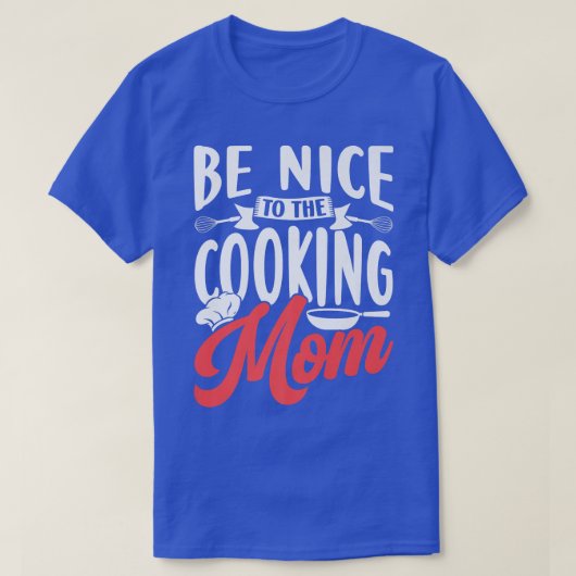 料理ママに優しい調理師ママママ Tシャツ (デザイン正面)