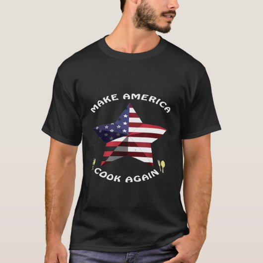 料理メイクアメリカ調理師再シェフ Tシャツ (正面)