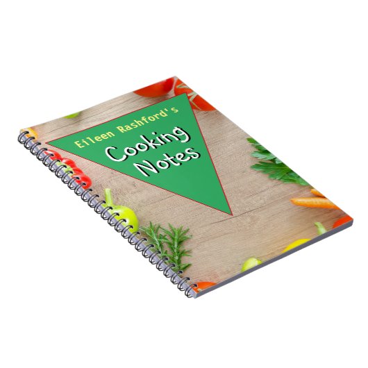 料理メモ 贈り先の名前付き ノートブック (右側)