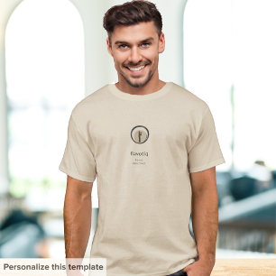 料理モダンロゴレストラン従業員Tシャツ Tシャツ