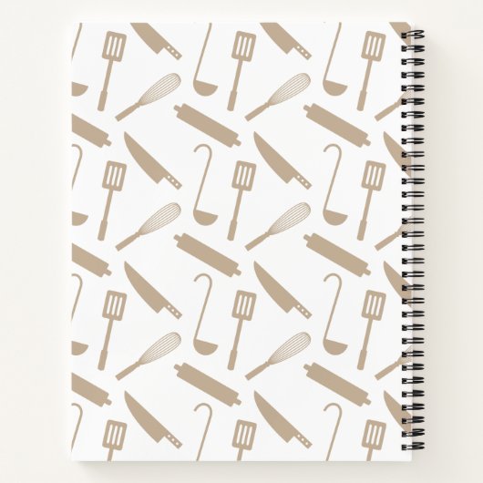 料理モダン器具レシピ帳 ノートブック (裏面)