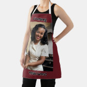 料理ラブダークレッド大人エプロンブラックストラップ エプロン (インサイチュ)