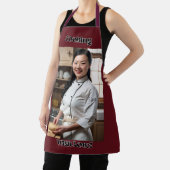 料理ラブダークレッド大人エプロン赤ストラップ エプロン (インサイチュ)