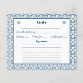 料理レシピカードと神聖なモチーフのタイル枠