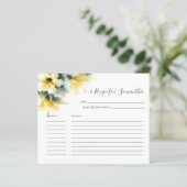 料理レシピカードイエローフローラ緑 (スタンド正面)