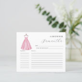 料理レシピカードピンクウォーターカラードレス (スタンド正面)