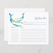 料理レシピカードブルークジラ (正面/裏面)