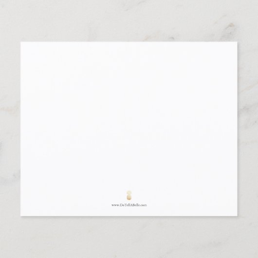 料理レシピカード水色花模様 (裏面)