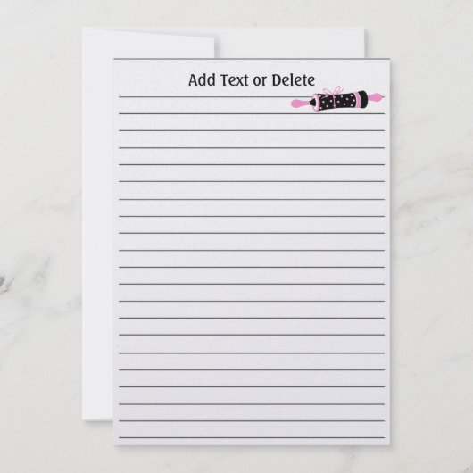 料理レシピカード – SRF (裏面)