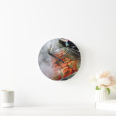 料理ロブスターテール ラウンド壁時計 (ホーム)