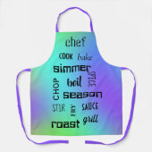 料理ワーズカラフルエプロン エプロン (正面)