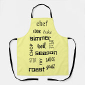 料理ワード黄エプロン エプロン (正面)