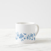 料理中国のインクスケッチエスプレッソまたはティーカップ エスプレッソカップ (正面右)