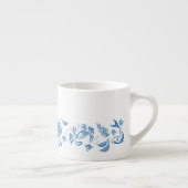 料理中国のインクスケッチエスプレッソまたはティーカップ エスプレッソカップ (右)