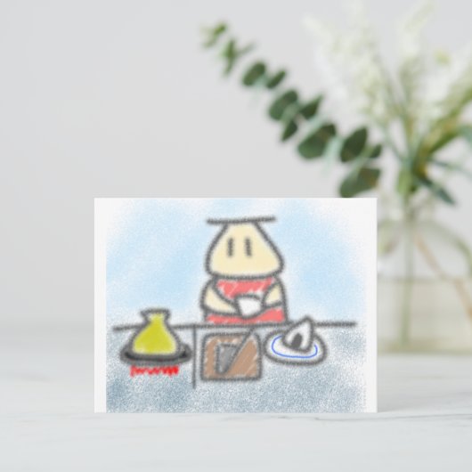 料理中 ポストカード (スタンド正面)