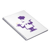 料理人がスープの入ったボウルを持っている ノートブック (右側)