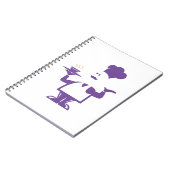 料理人がスープの入ったボウルを持っている ノートブック (左側)