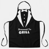 料理人におもしろい扮した意見をパーソナライズ エプロン (正面)