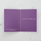 料理人にお世辞を言うサンキューカード サンキューカード (内部)