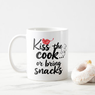 「料理人にキスを」文字デザインの引用 コーヒーマグカップ