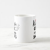 「料理人にキスを」文字デザインの引用 コーヒーマグカップ (中央)