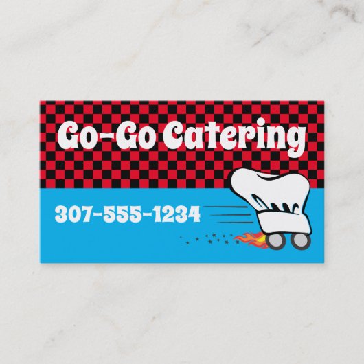 料理人のハットホイールに食事の配給料理を行く 名刺 (正面)