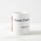 料理人の名前を追加するテキスト メンズ キッチン ベーカリー コーヒーマグカップ (中央)
