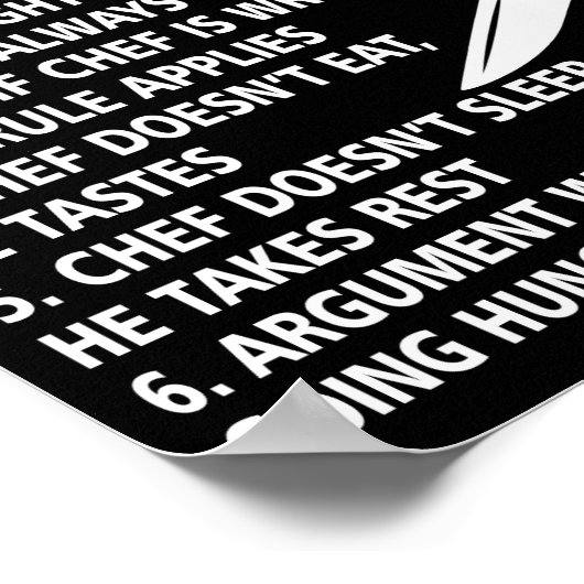 料理人の料理 ポスター (角)