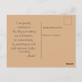 料理人へのポストカード ポストカード (裏面)