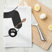 料理人用帽子キッチンティータオルのパンダ キッチンタオル (四つ折り)