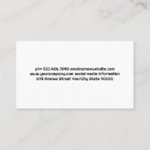 料理人 | ウッド | スレート 名刺 (裏面)