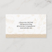 料理人 | タマネギを切る包丁 名刺 (裏面)