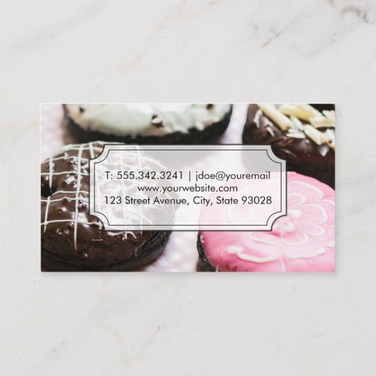 料理人 | ドーナツ 名刺 (裏面)