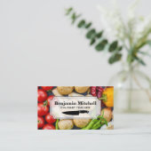 料理人 |フレッシュ・プロデュース 名刺 (スタンド正面)