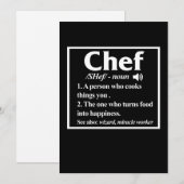 料理人 料理 定義 キッチン 食品 製造者 サンキューカード (正面/裏面)