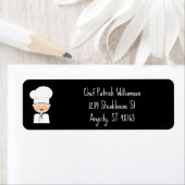 料理人 – 調理師漫画差出人住所 ラベル (インサイチュ)