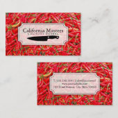 料理人 | 赤唐辛子 名刺 (正面/裏面)