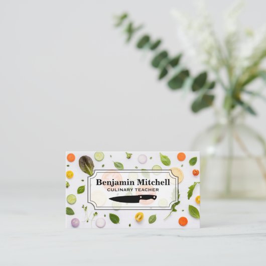 料理人 | 野菜成分 名刺 (スタンド正面)