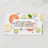 料理人 | 野菜成分 名刺 (裏面)