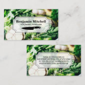 料理人 |野菜 |グルメ 名刺 (正面/裏面)